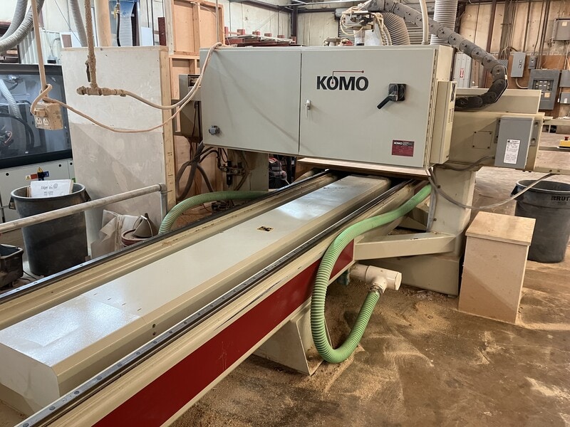 5' x 12' Komo Mach1S VR512 CNC Router, 2002 - Fanuc Control, Vacuum Pump, Tool Changer - Image 6