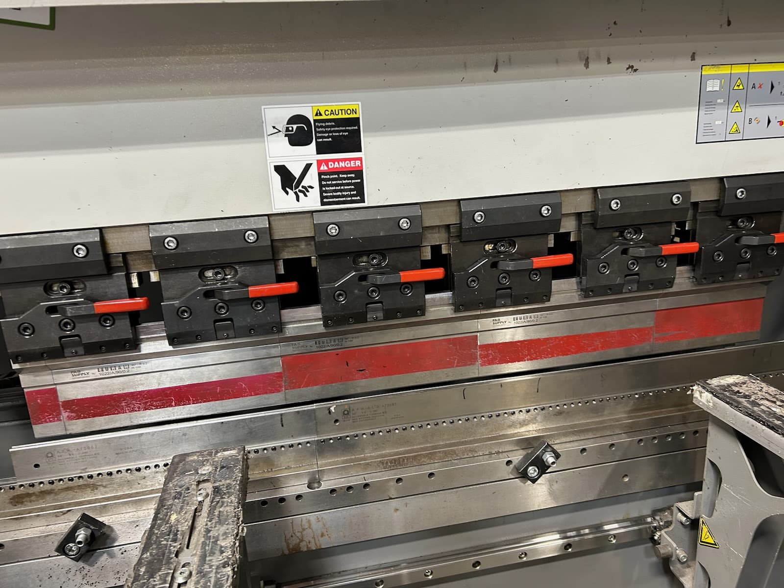 88 Ton x 6.8' Bystronic Xpress 80/2100 CNC Press Brake - 2021, 4 Axis Back Gauge System, Low Usage - Image 4