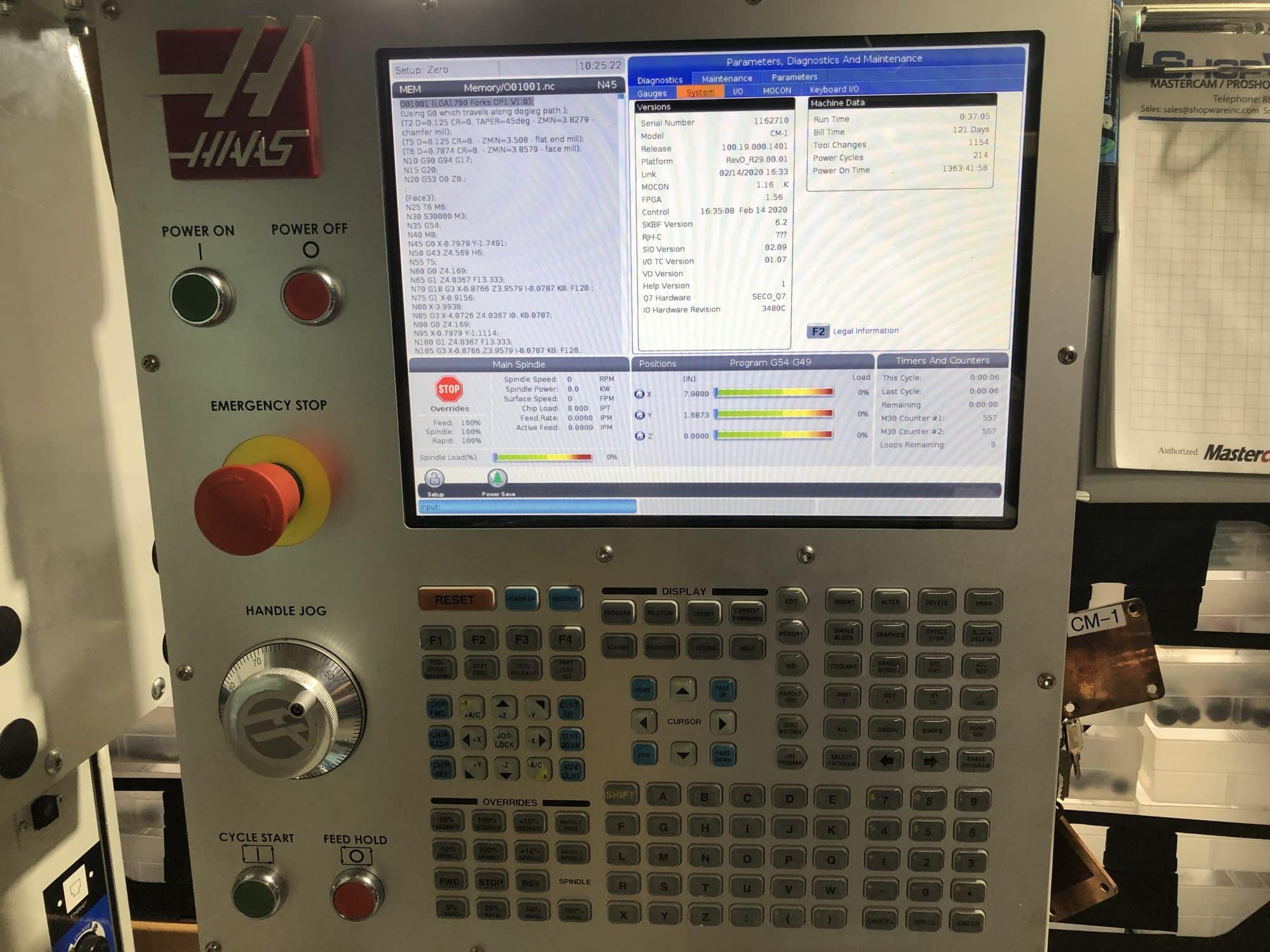 Haas CM-1 VMC, 2019 - 30,000 RPM, High Speed Machining, 4th Axis Prep, 5th Axis prep - Image 5
