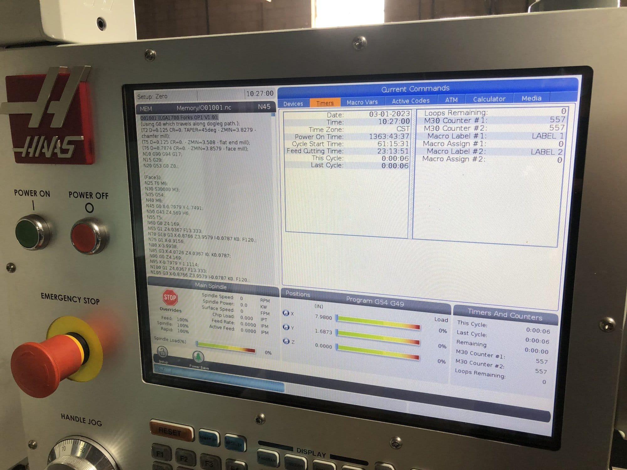 Haas CM-1 VMC, 2019 - 30,000 RPM, High Speed Machining, 4th Axis Prep, 5th Axis prep - Image 6