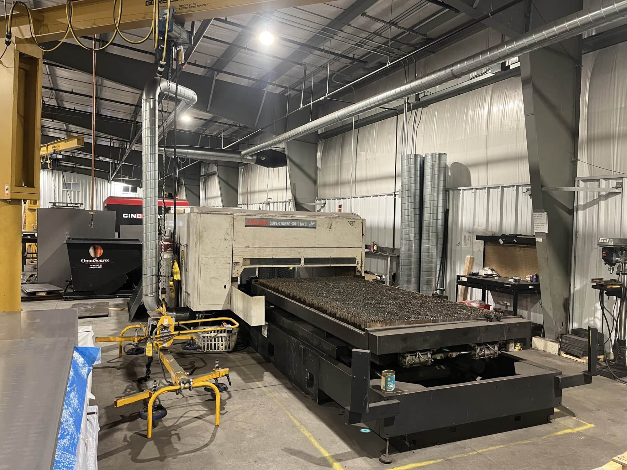 4000 Watt Mazak Super Turbo-X510 MKII Laser, 2008 - 5 x 10 Table, Available Immediately