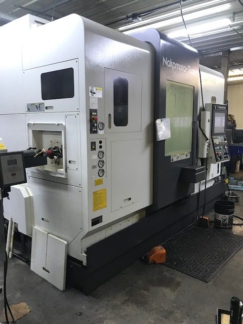 Nakamura Tome Super NTMX CNC Multi-Axis Lathe, 2011 - Bar Feeder, Tooling, Chip Blaster