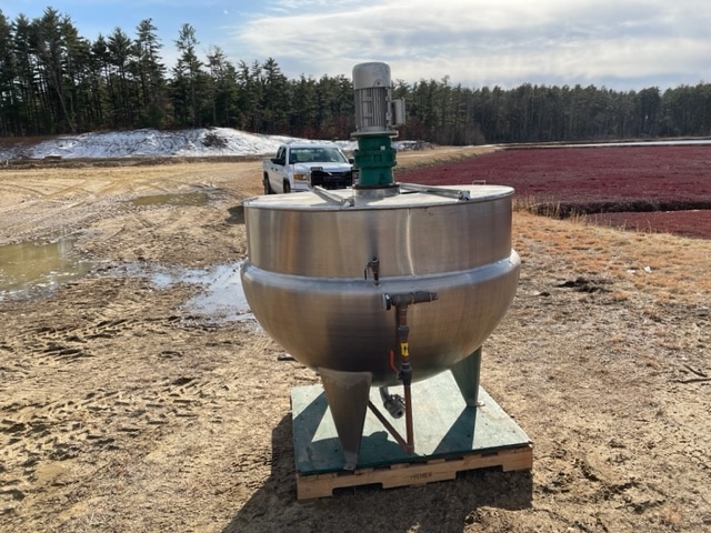 250 Gallon Stainless Steel Jacketed Tank Single Motion Anchor Style Agitator and Scraper, 2016 - Image 2