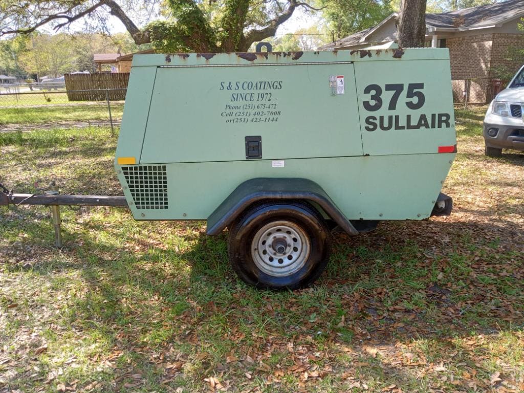 140 HP Sullair 375H Portable Rotary Screw Mobile Air Compressor, 2007 - Image 3