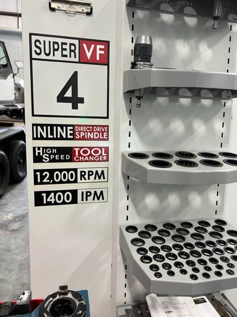 Haas VF-4SS APC VMC, 2008 - Pallet Changer, high speed machining, rigid tap - Image 10