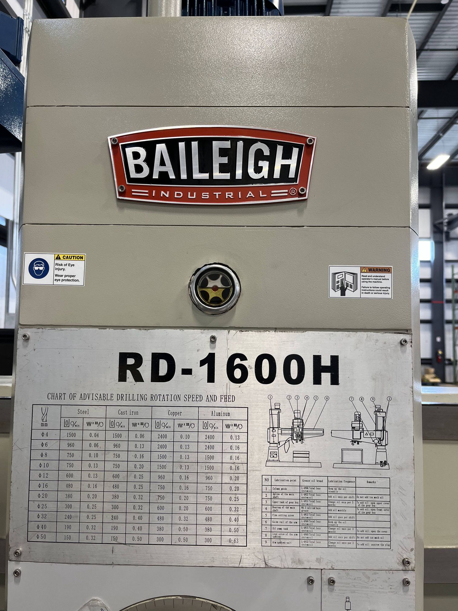 Baileigh RD-1600H Hydraulic Radial Drill Press, 2018 - Image 4