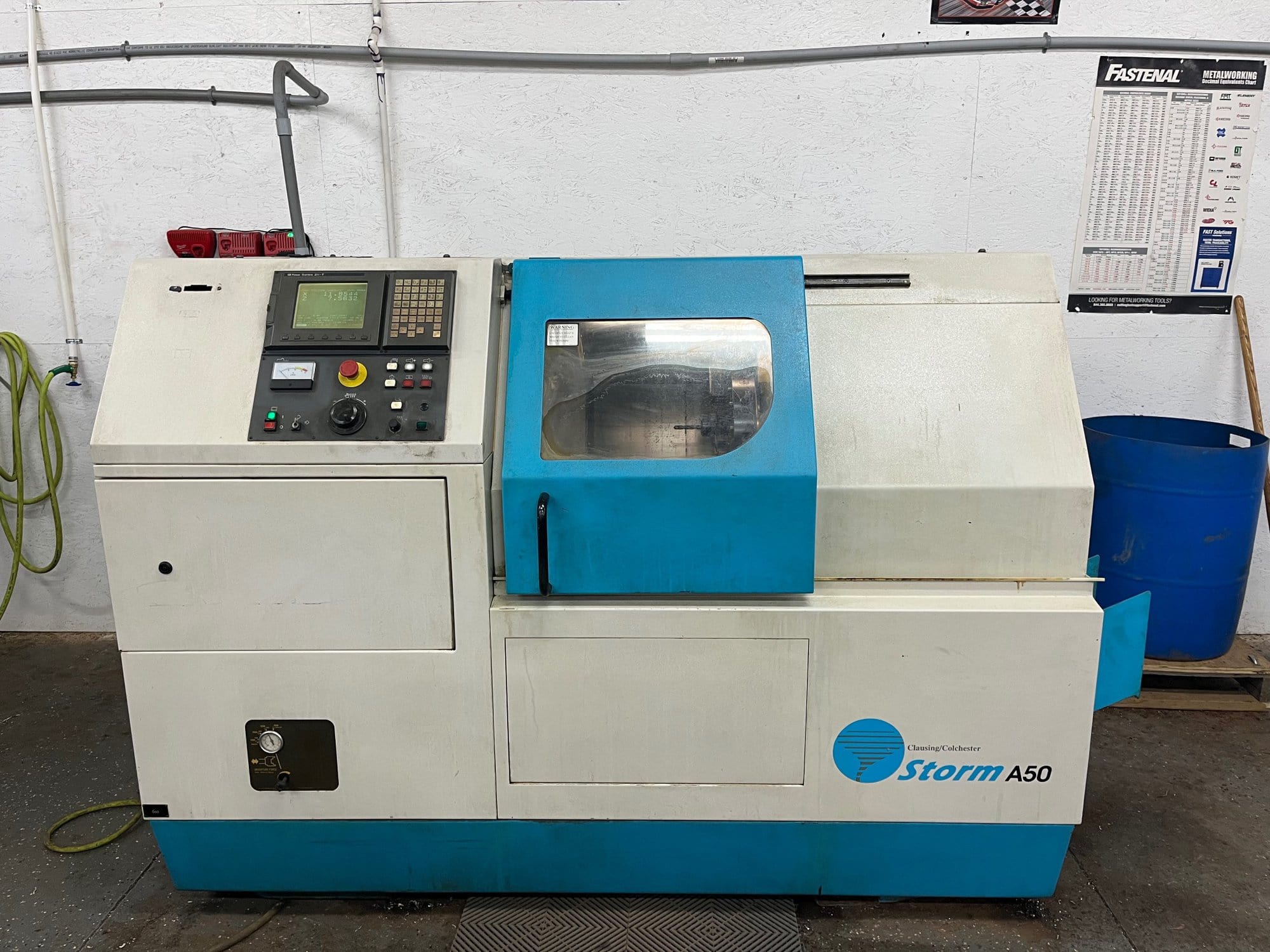 Clausing Storm A50 CNC Lathe, 1999 - Fanuc-21i Control - Image 2