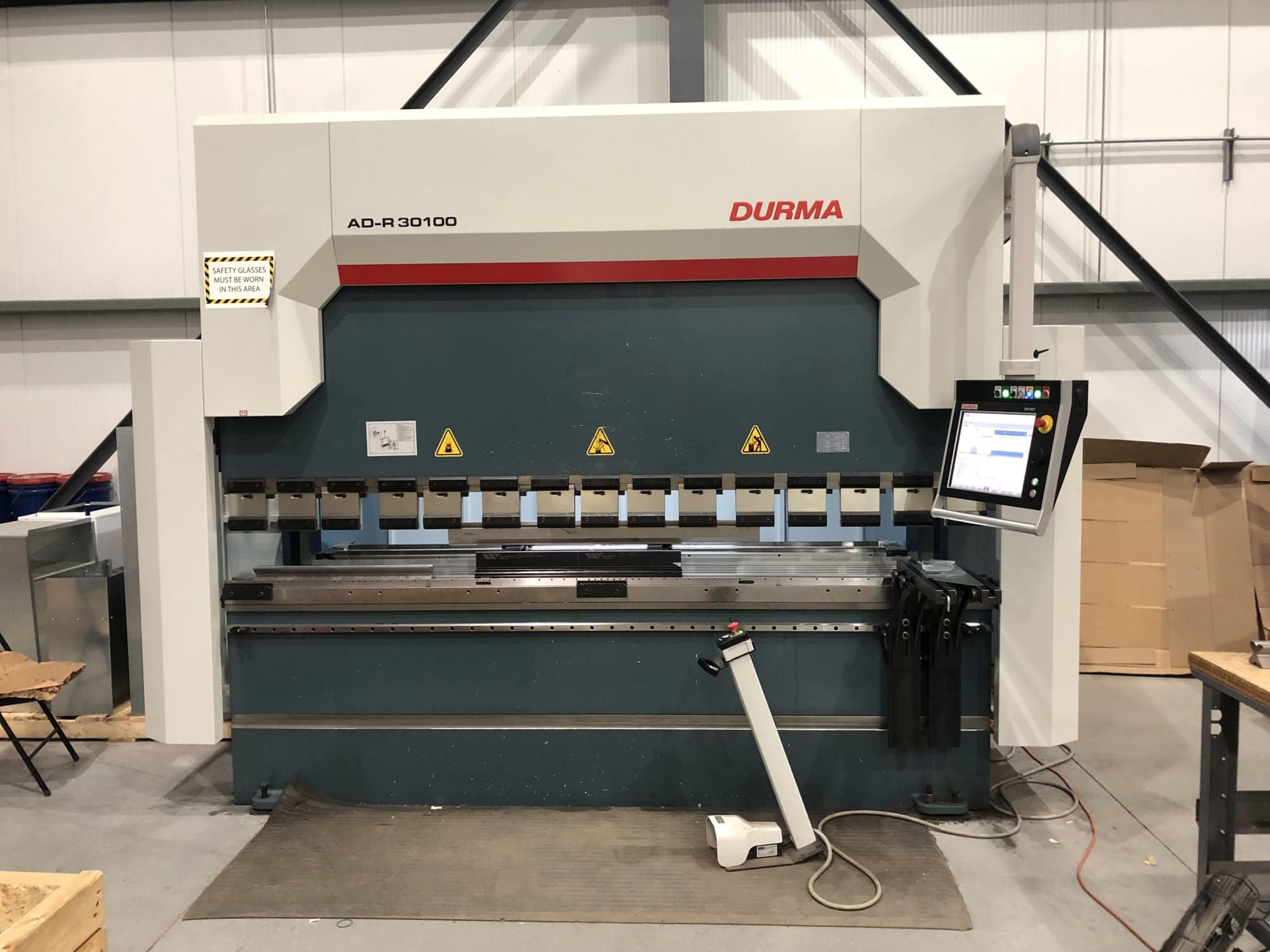 110 Ton x 10' Durma AD-R 30100 CNC Press Brake, 2019- 4-Axis Backguage