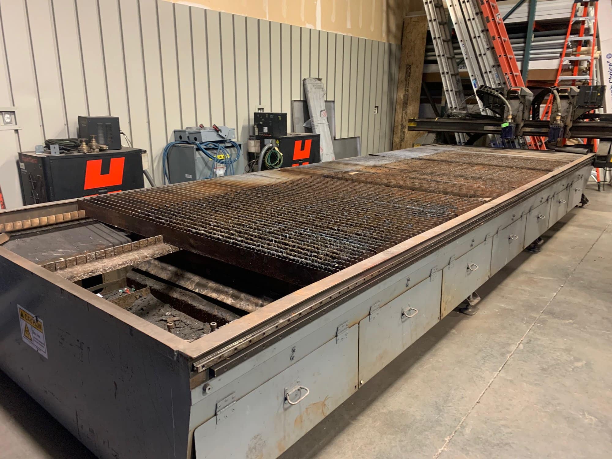 6.5' x 20' Multicam 3-308P FAB Plasma Cutter, 2012-Dual HPR 130XD, Dust Collector - Image 5