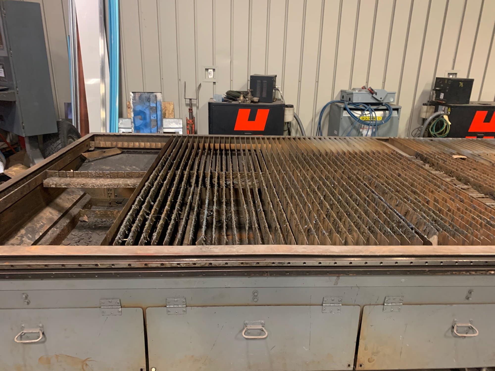 6.5' x 20' Multicam 3-308P FAB Plasma Cutter, 2012-Dual HPR 130XD, Dust Collector - Image 7