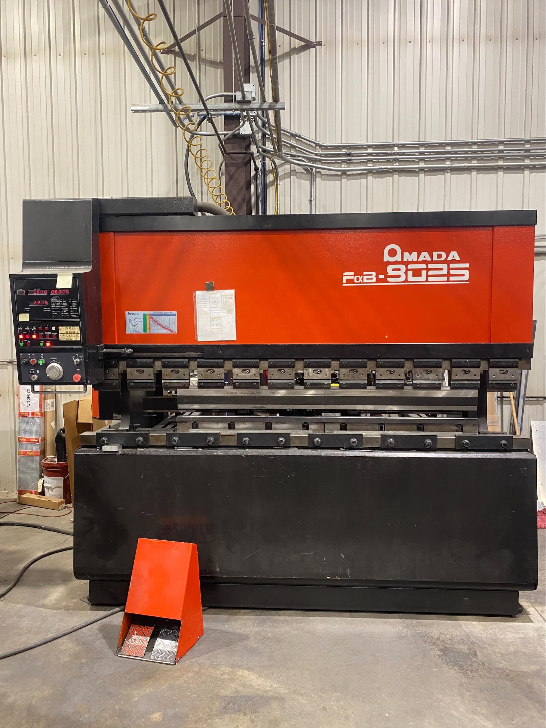 80 Ton x 8' Amada FBD-8025 FAB Press Brake, Extremely Clean