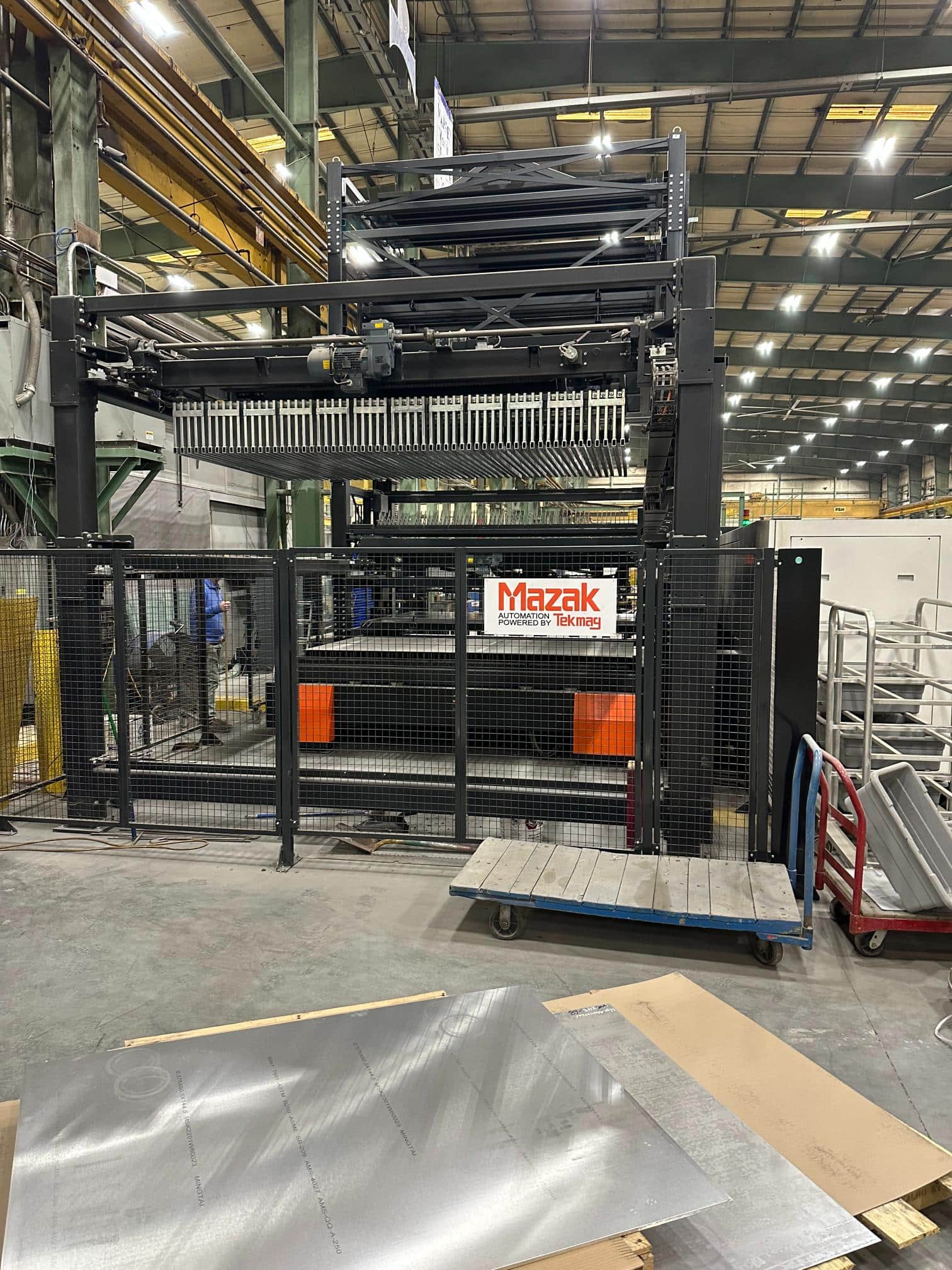 10K Mazak Optiplex 3015 Fiber Laser III, 2021 - 10 Shelf FMS Tower Automation System - Image 3