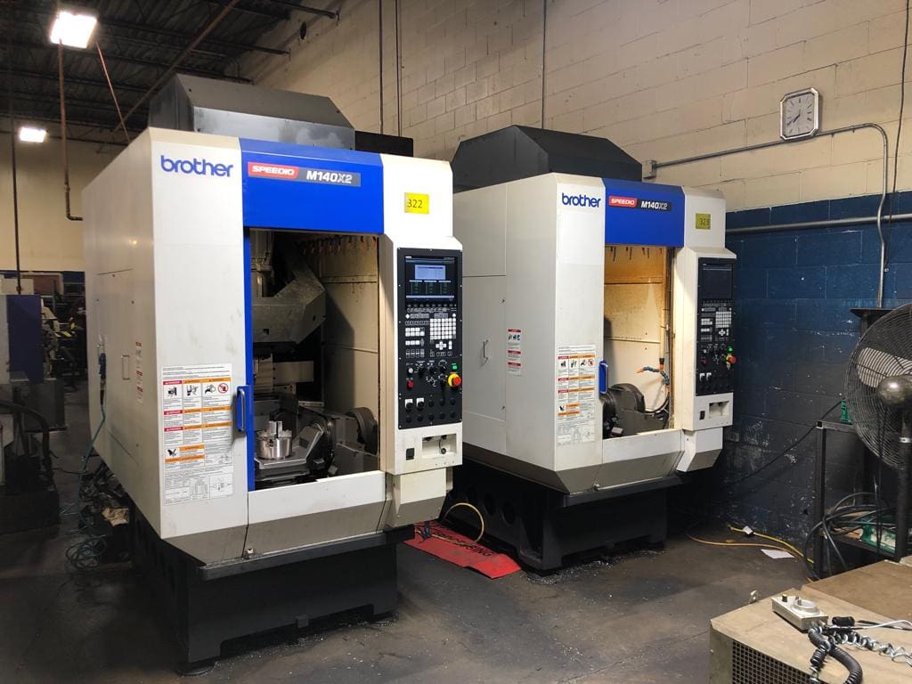 BROTHER SPEEDIO M140X2 VMC, 2017 - 16K RPM,5-Axis, Chip Conveyor,435 PSI High Pressure Pump, High Accuracy Machining - Image 4