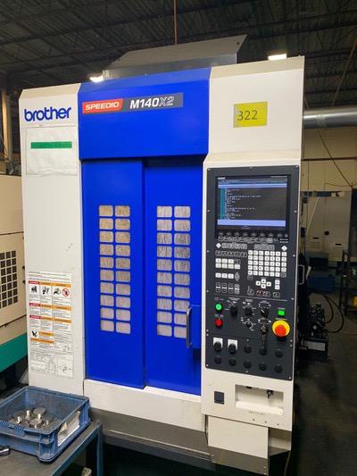 BROTHER SPEEDIO M140X2 VMC, 2017 - 16K RPM,5-Axis, Chip Conveyor,435 PSI High Pressure Pump, High Accuracy Machining - Image 3