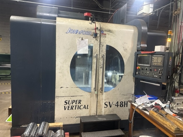 JOHNFORD SV48H VMC, 2012 - 50 taper, new spindle, CTS, 4th Axis