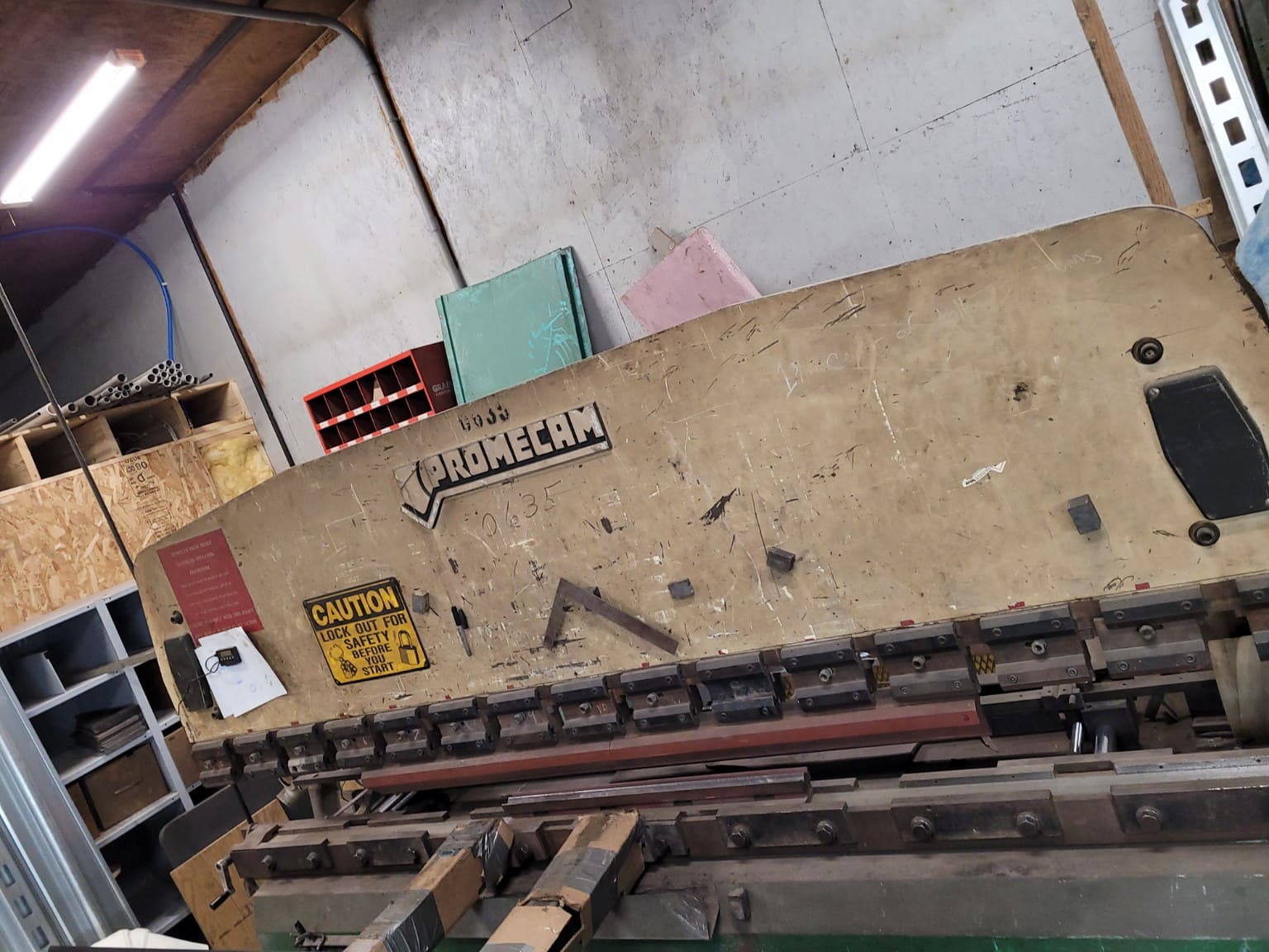 75 Ton x 8' Promecam Press Brake, 1971 - Available Immediately, Tooling Included