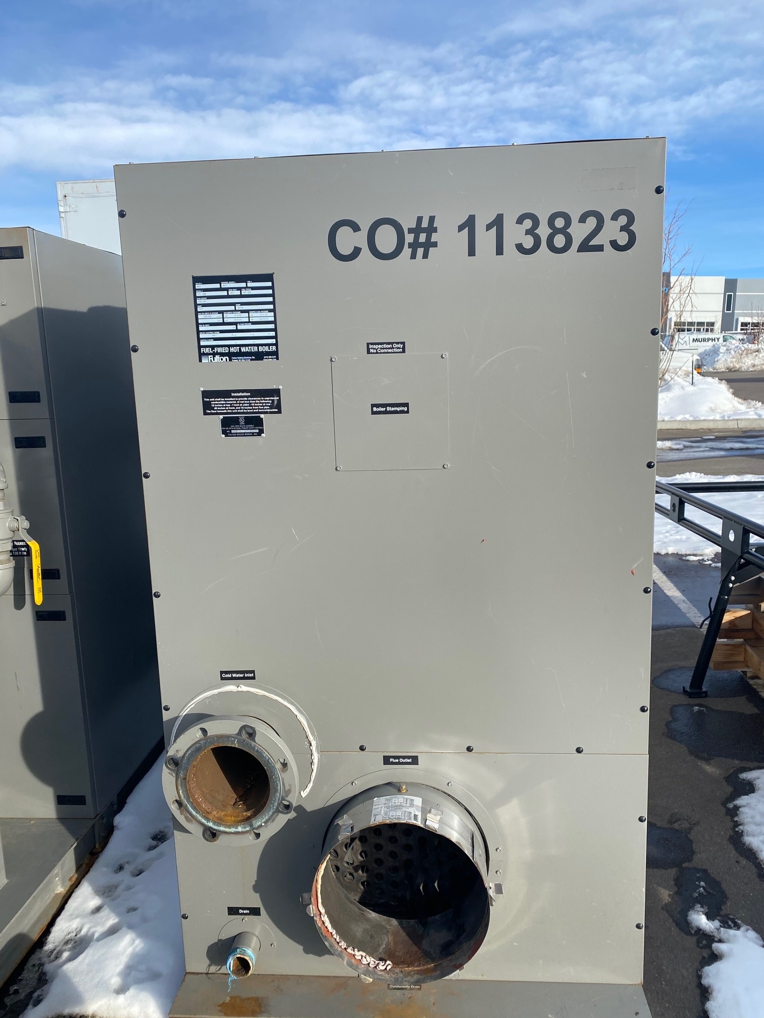 4630 MBH Fulton VTG-5000 Natural Gas Condensing Water Boiler, 2016 - Image 3
