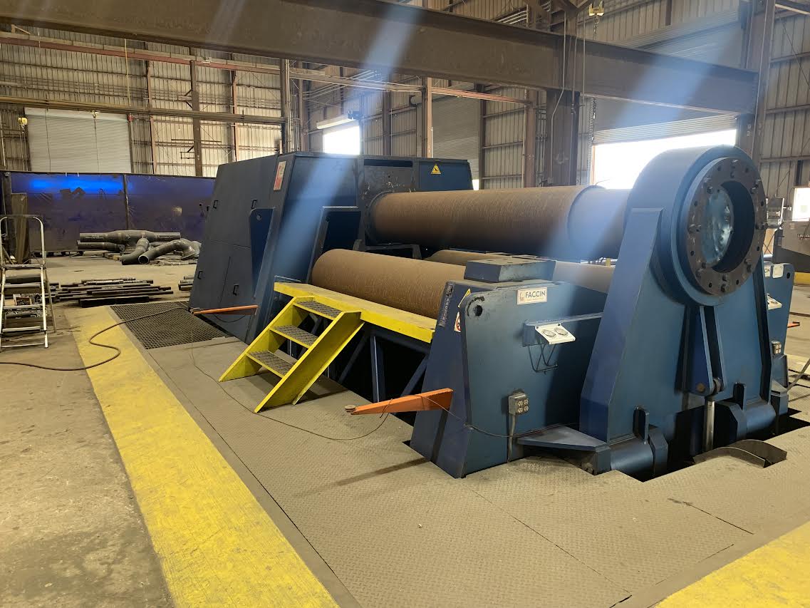3.35" x 10' Faccin 4HEL 3176 CNC Plate Roller, 2013 - Image 3