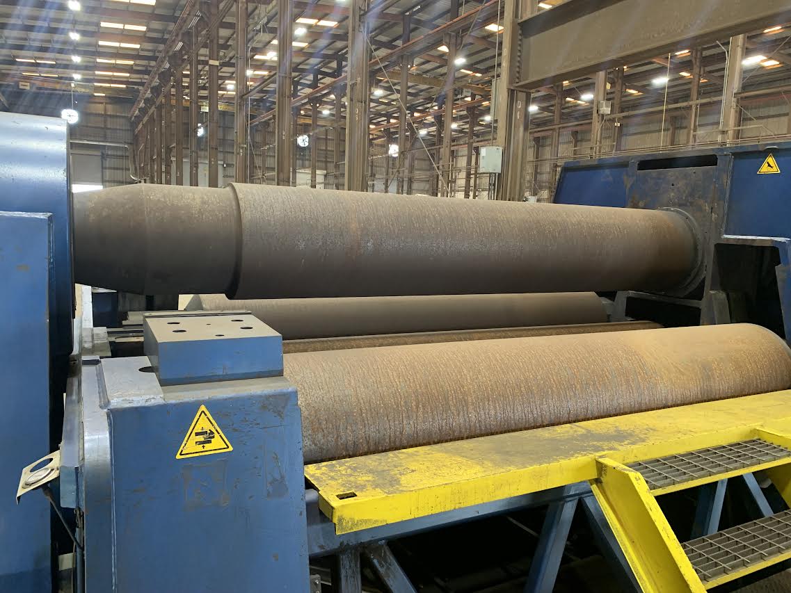 3.35" x 10' Faccin 4HEL 3176 CNC Plate Roller, 2013 - Image 5