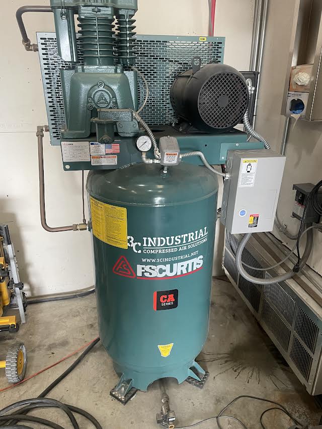 7.5 HP FS-Curtis CA7.5 Ultra Pack Air Compressor, 2021 - Includes Non-Cycling Refrigerated 50 CFM Air Dryer