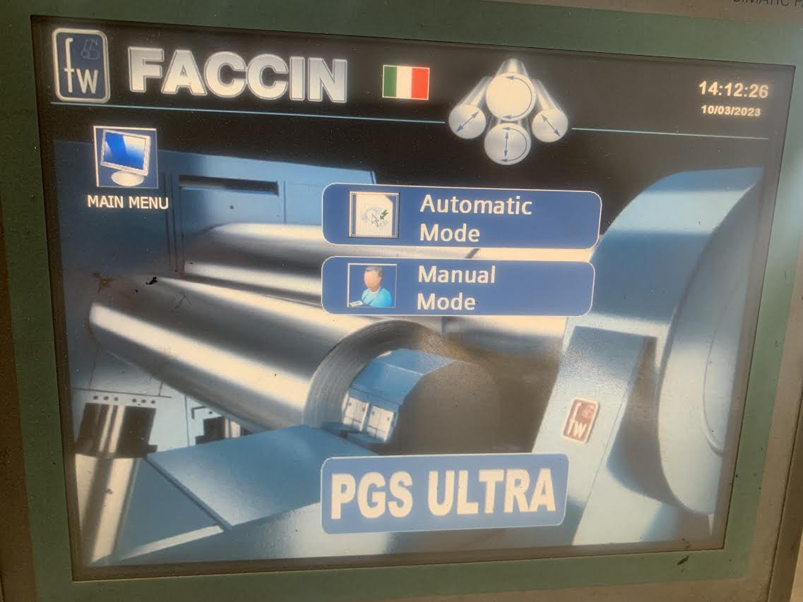 3.35" x 10' Faccin 4HEL 3176 CNC Plate Roller, 2013 - Image 10
