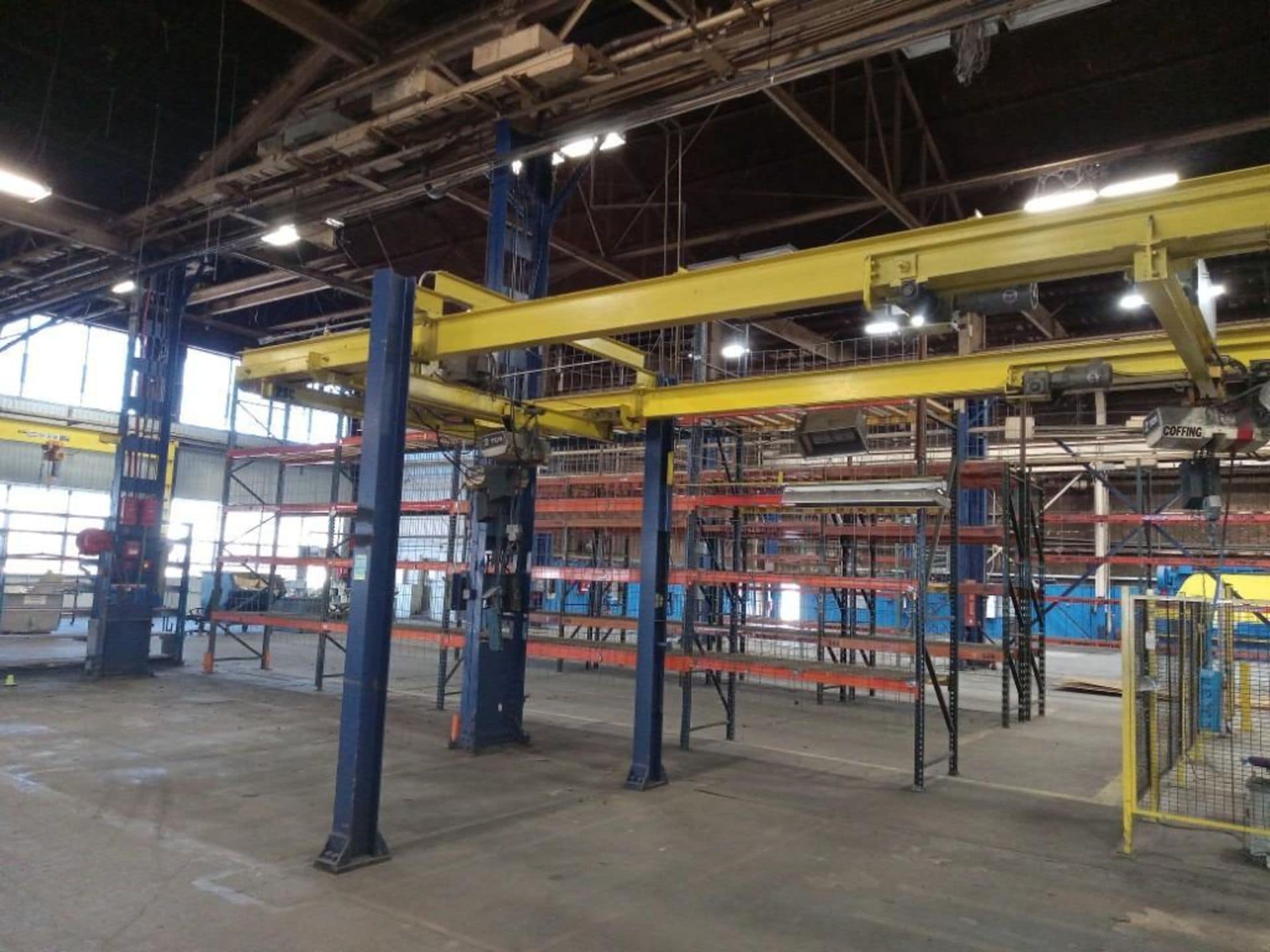 2 ton overhead crane system coffing 2 ton electric chain hoist with 3 hoists