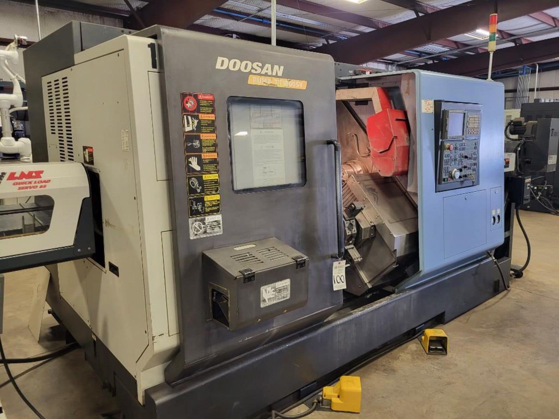 2007 doosan turning center model puma tt1800sy