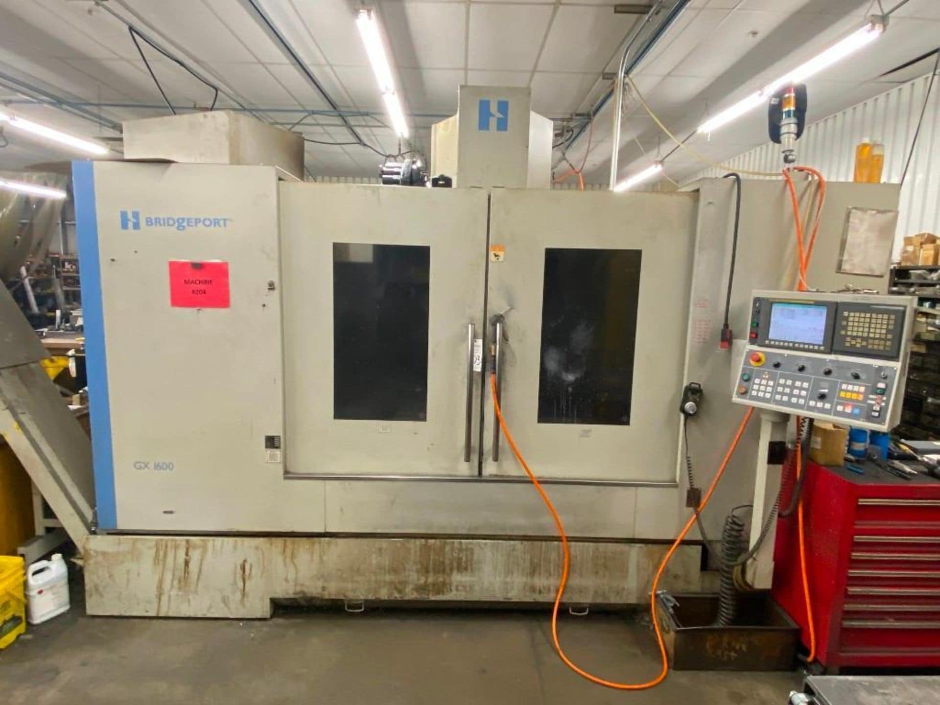 2010 bridgeport hardinge gx1600 vertical machining center