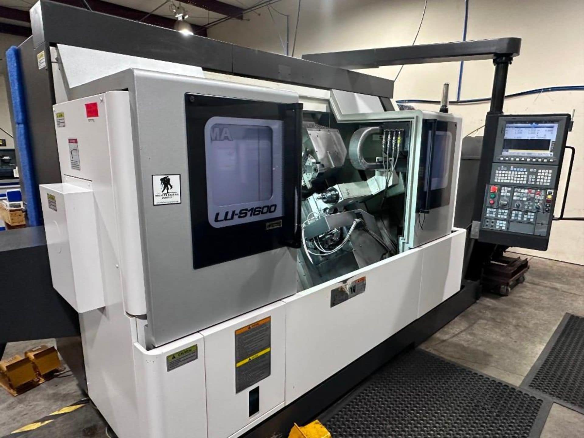 2014 okuma lu-1600 L 2sc1000 dual turret sns lathe