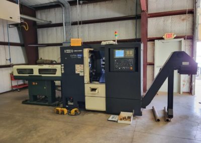 2017 hwacheon turning center model cutex-180a ymc with lns bar feeder live