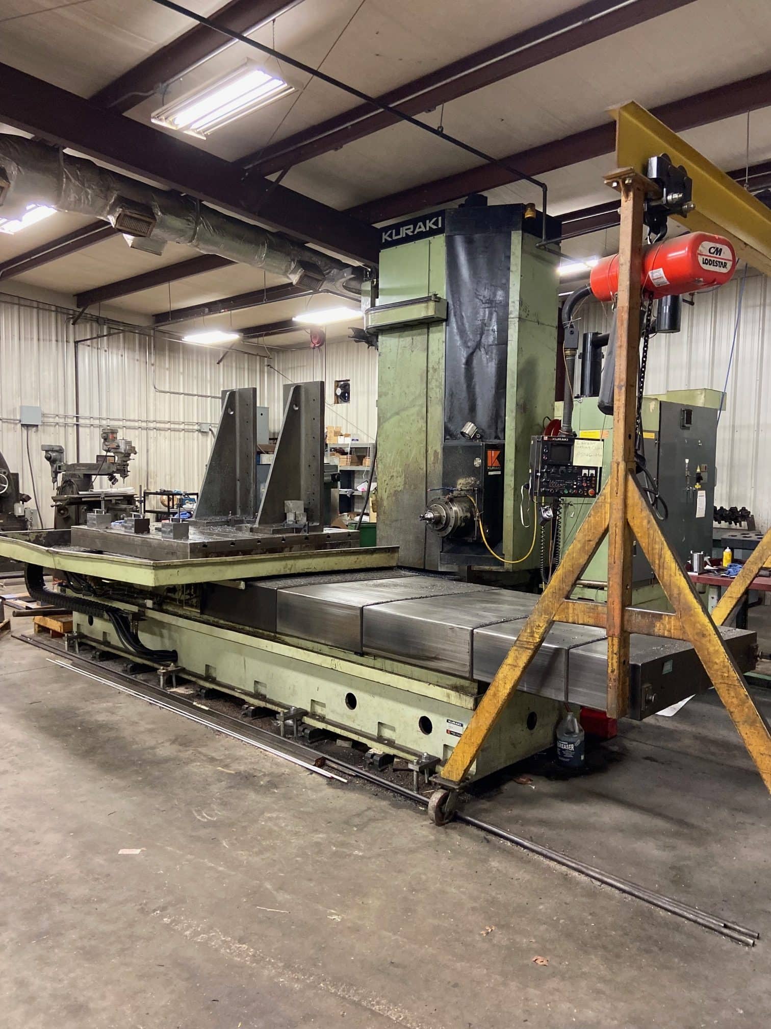 5" Kuraki KBT13DX CNC Horizontal Boring Mill, 1988 - 40 ATC, Fanuc Control, HBM, 63" x 71" Table - Image 2