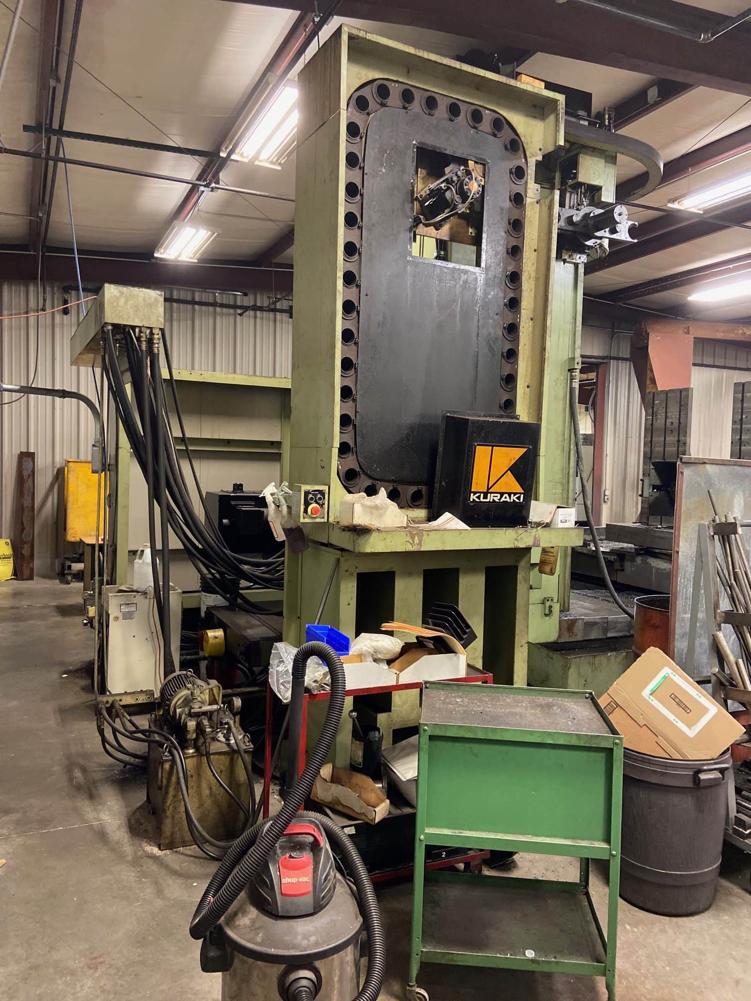 5" Kuraki KBT13DX CNC Horizontal Boring Mill, 1988 - 40 ATC, Fanuc Control, HBM, 63" x 71" Table - Image 3