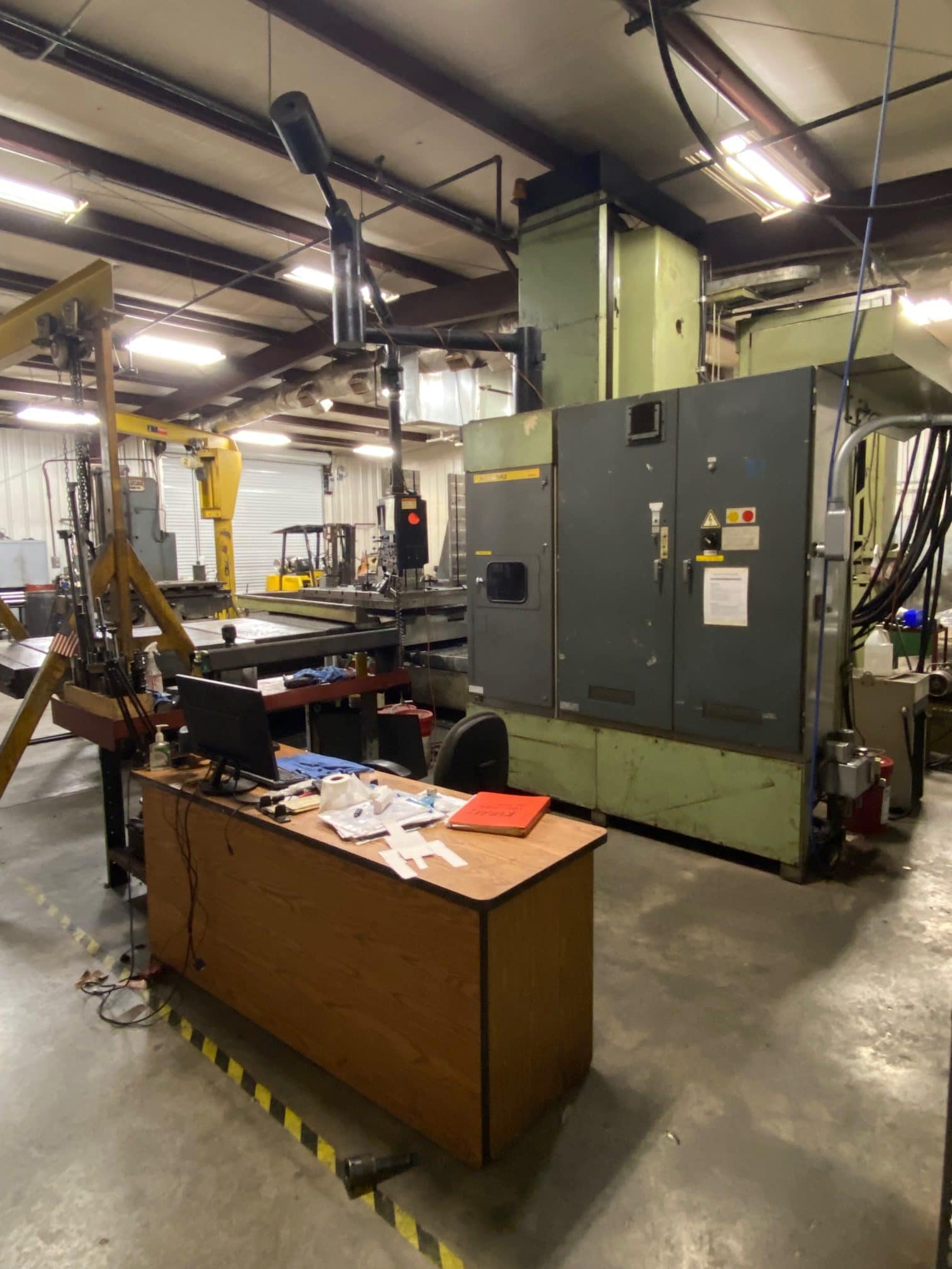 5" Kuraki KBT13DX CNC Horizontal Boring Mill, 1988 - 40 ATC, Fanuc Control, HBM, 63" x 71" Table - Image 5
