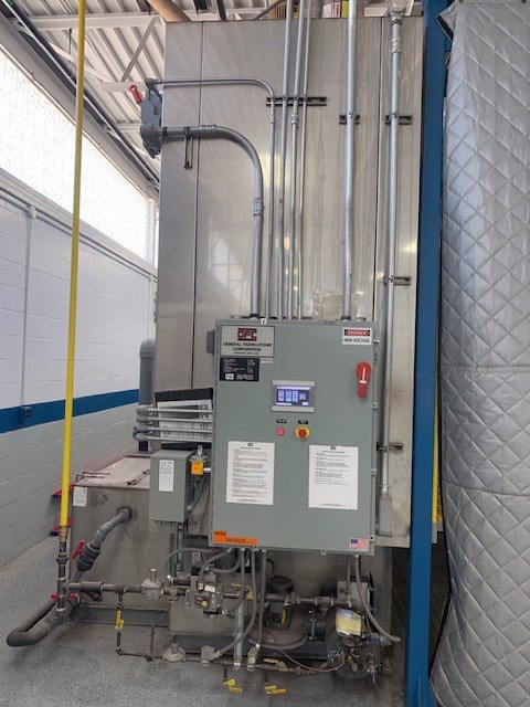 GFC 4 Stage Stainless Steel Spray Parts Washer, 2016 - Overhead Conveyor, Heat Dry, Reverse Osmosis - Image 9