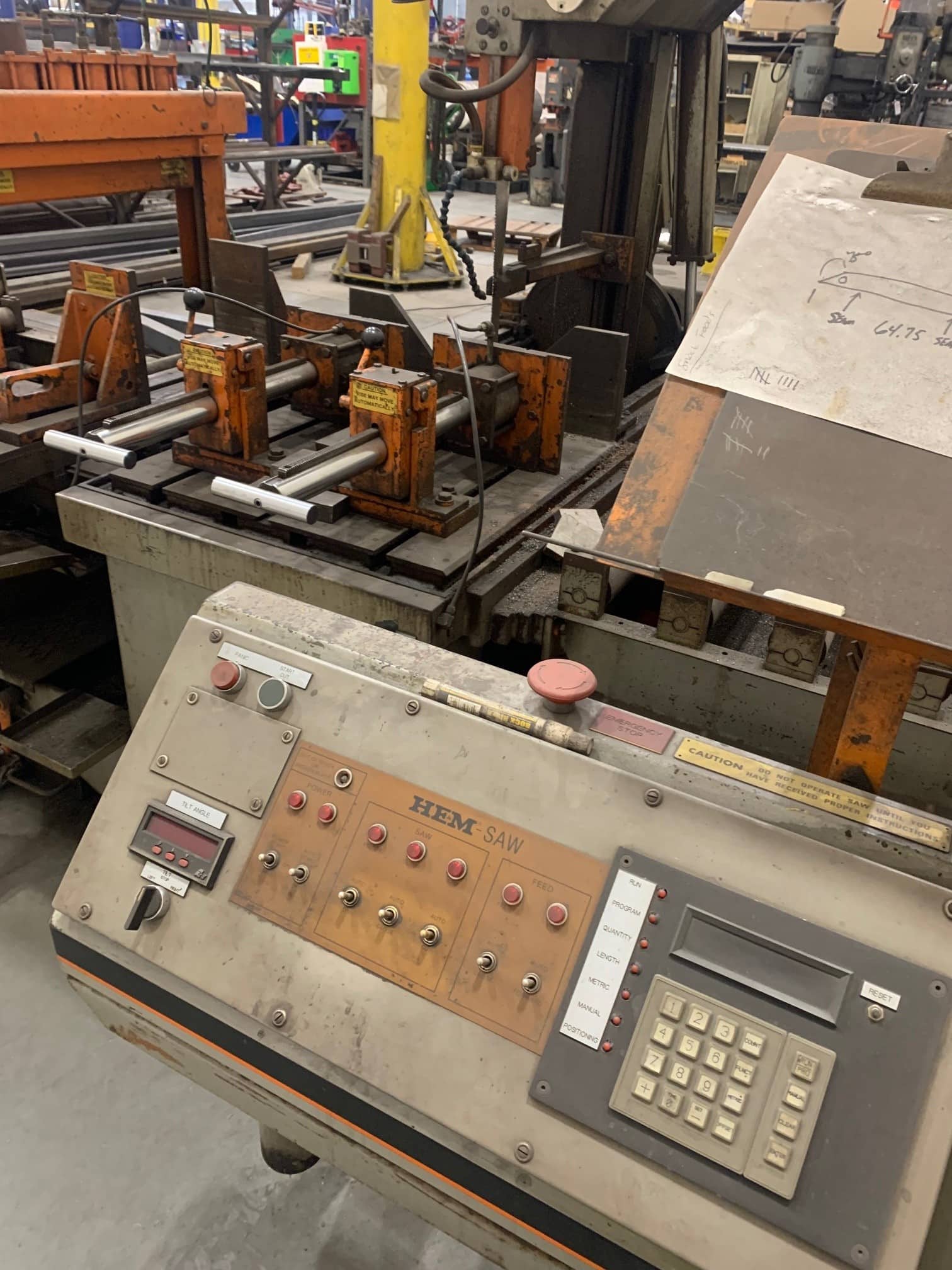 18" x 18" HEM V100LA-2 Vertical Band Saw, 1998 - Image 2
