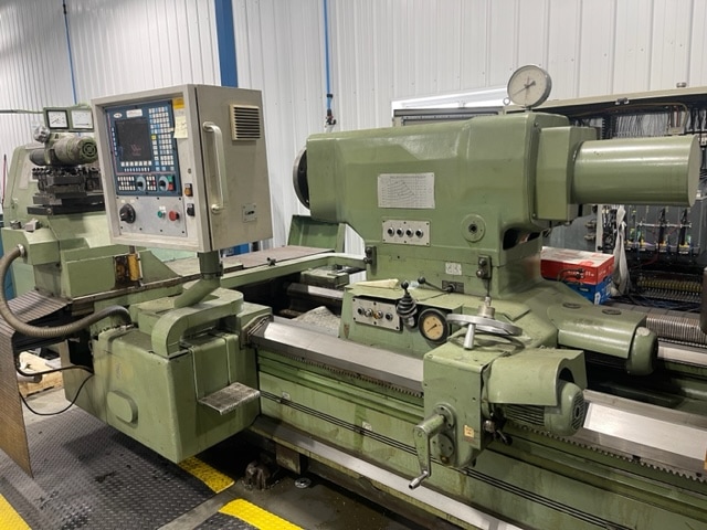 Wohlenberg Hannover VM 1250 NC CNC Flat Bed Lathe- 54" x 162", 6" Bore, CNC Retrofit 2006