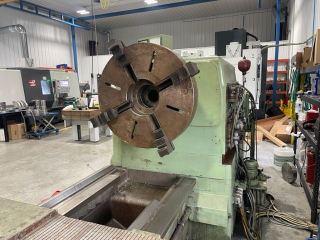 Wohlenberg Hannover VM 1250 NC CNC Flat Bed Lathe- 54" x 162", 6" Bore, CNC Retrofit 2006 - Image 4