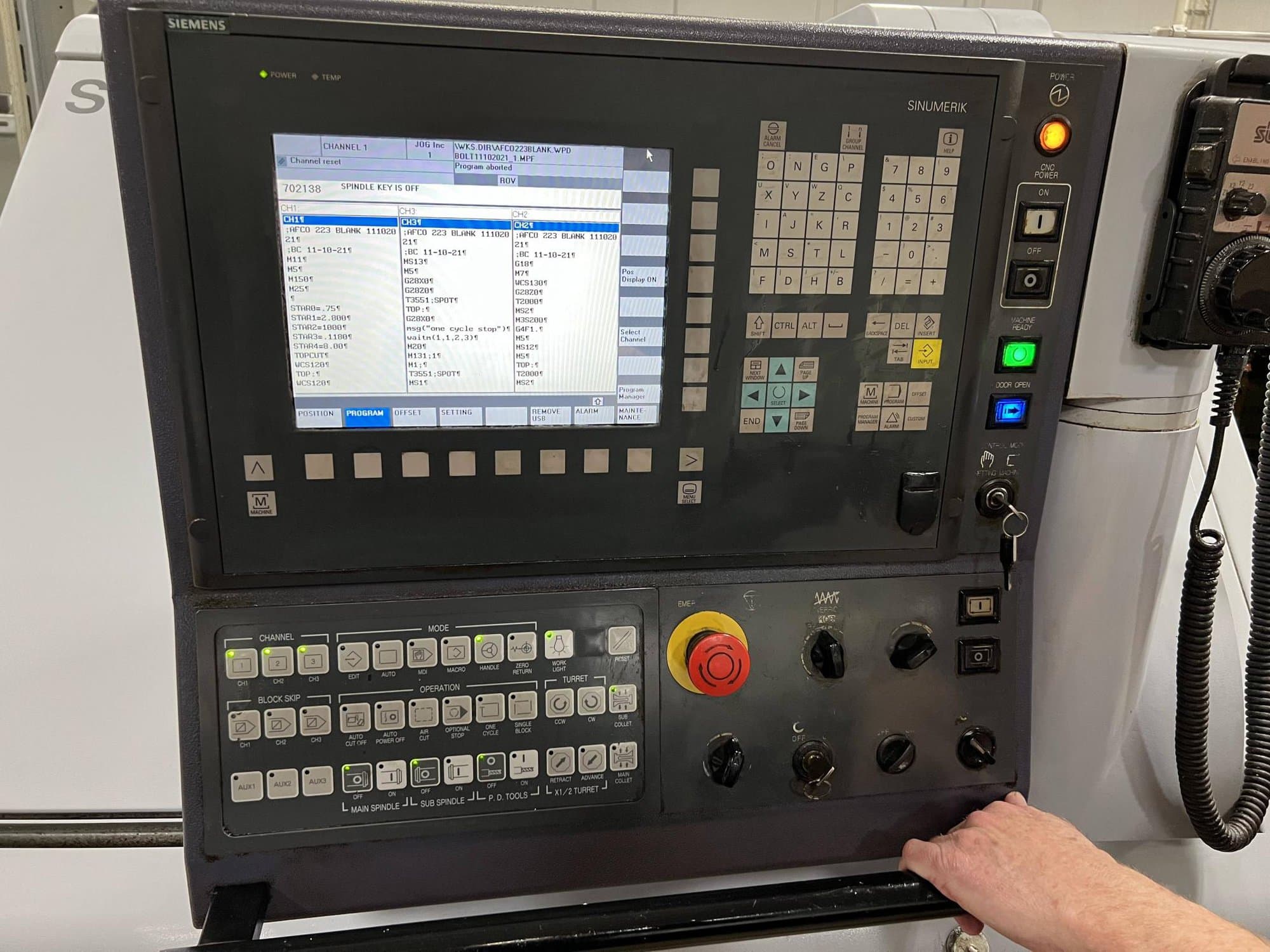 Star ECAS 20T CNC Swiss Lathe, 2011 - Bar Feeder - Image 7