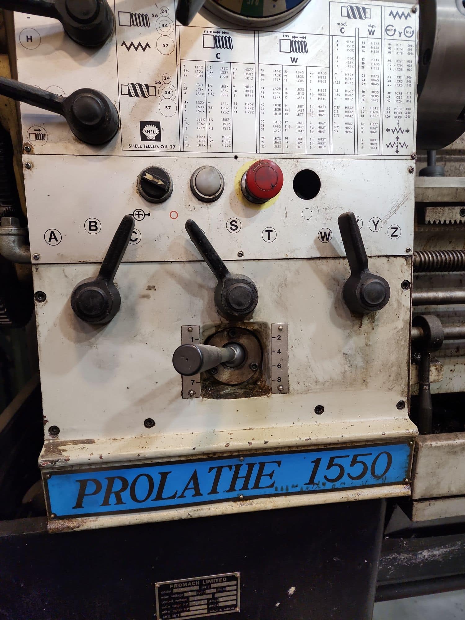 Prolathe CP-1550 Engine Lathe, 1994 - DRO Sony - Image 2