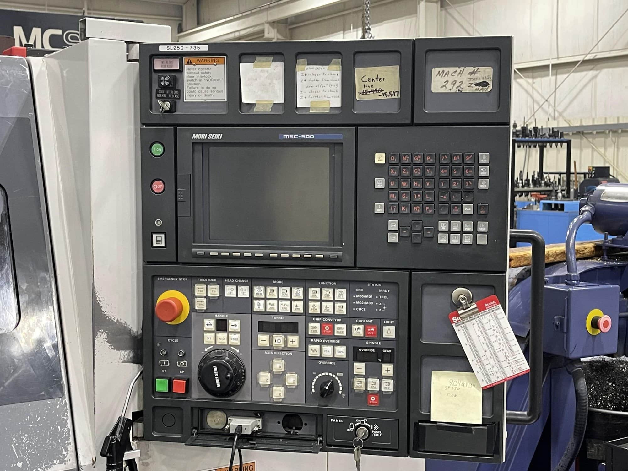 Mori Seiki SL-250B CNC Lathe, 1998 - Image 2
