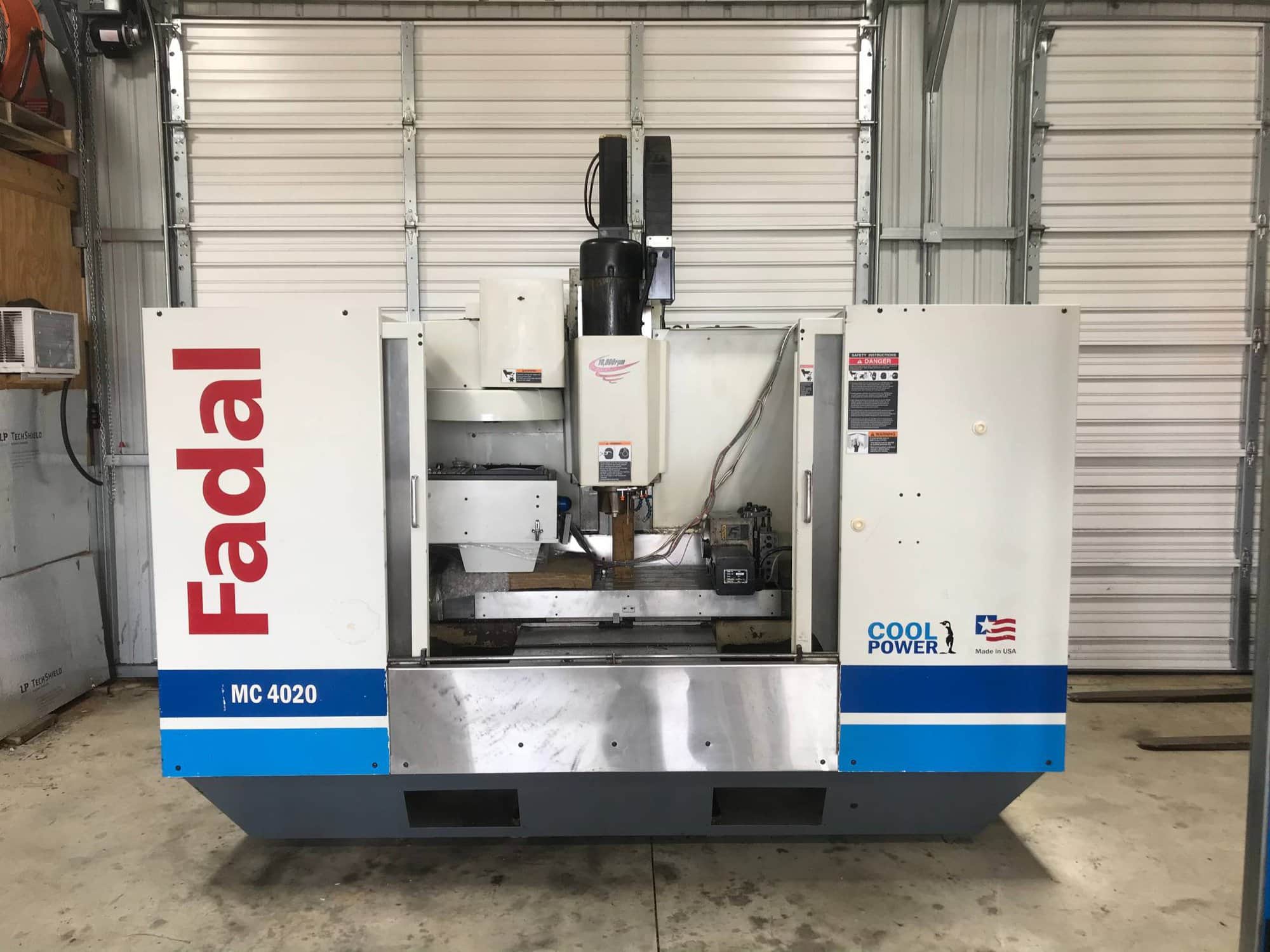 Fadal 4020 HT CNC VMC, 2005 - Extended Z, 4th-Axis, Rigid Tap, Expanded Memory - Available Immediately!