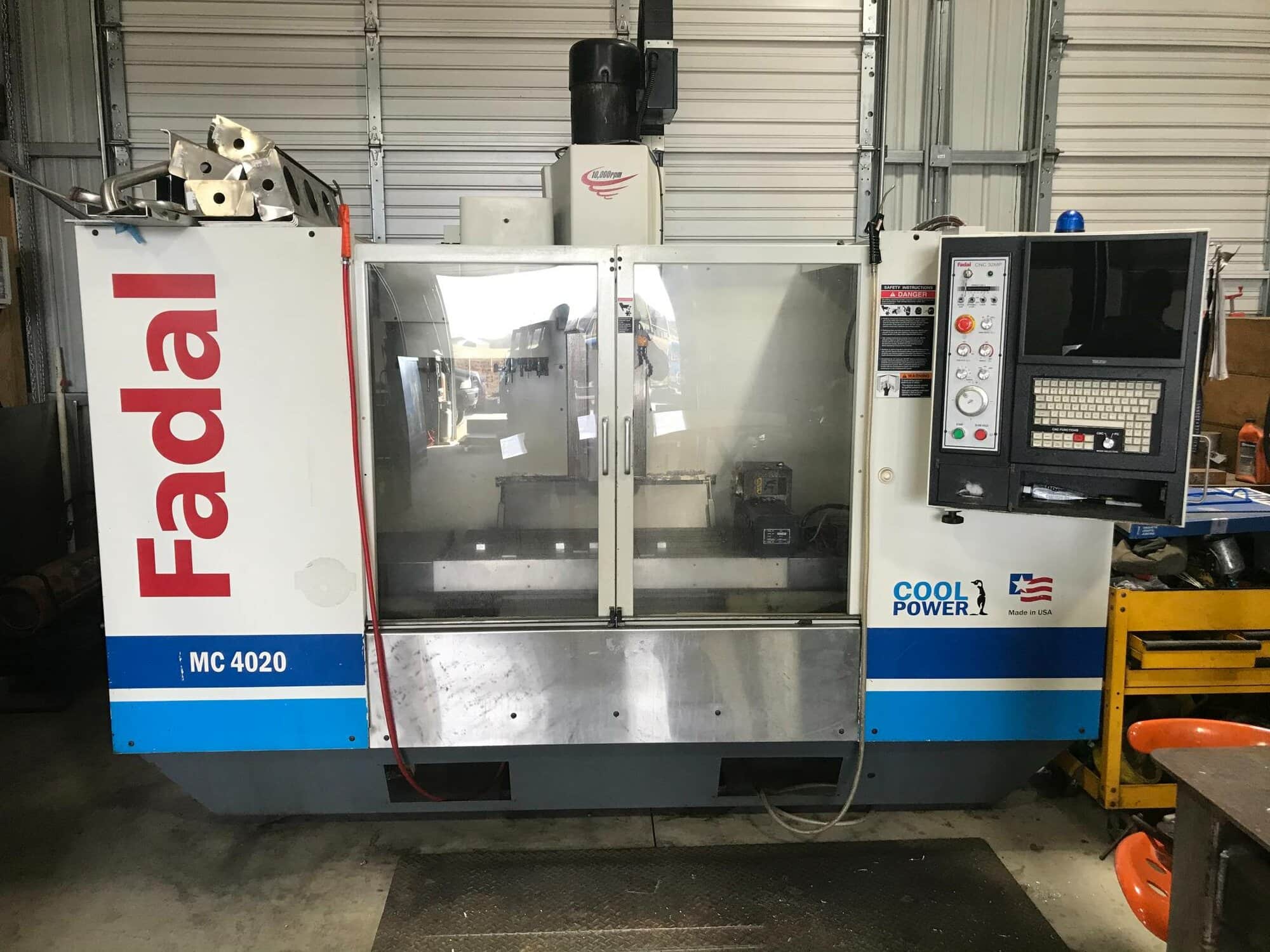 Fadal 4020 HT CNC VMC, 2005 - Extended Z, 4th-Axis, Rigid Tap, Expanded Memory - Available Immediately! - Image 2