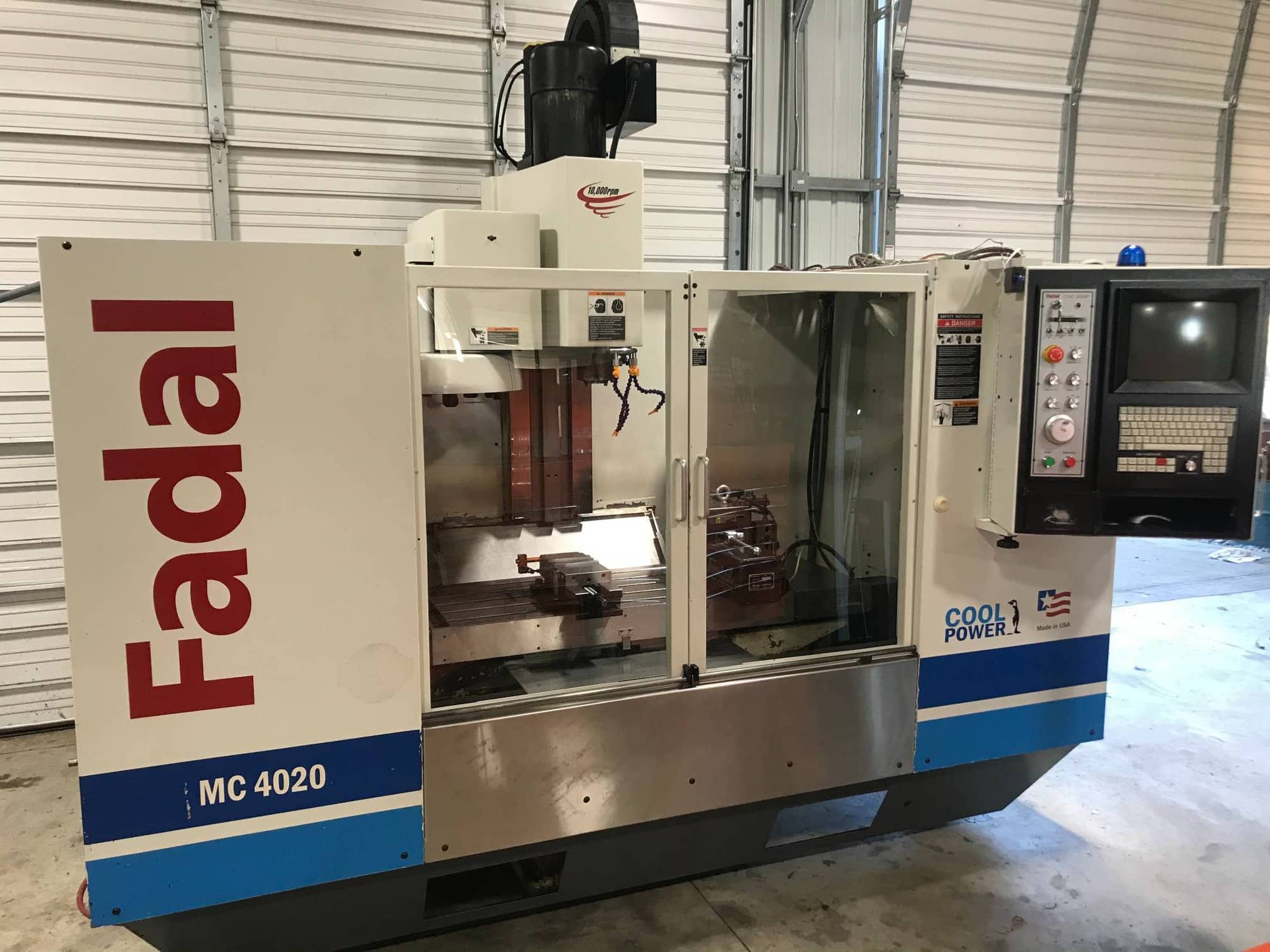 Fadal 4020 HT CNC VMC, 2005 - Extended Z, 4th-Axis, Rigid Tap, Expanded Memory - Available Immediately! - Image 4