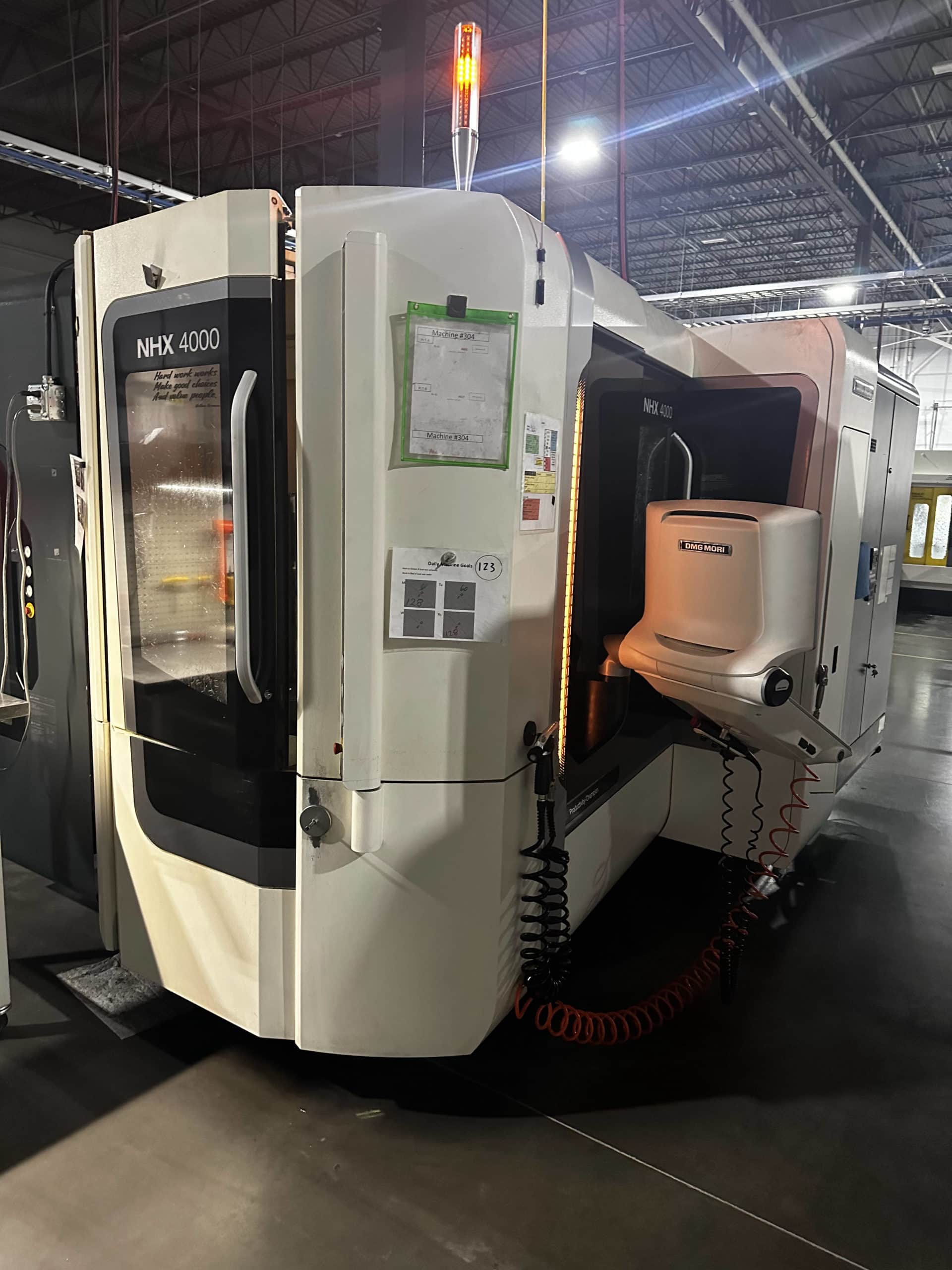 DMG Mori NHX-4000 HMC, 2019 - TSC, Probe, Chip Blaster, Full 4th