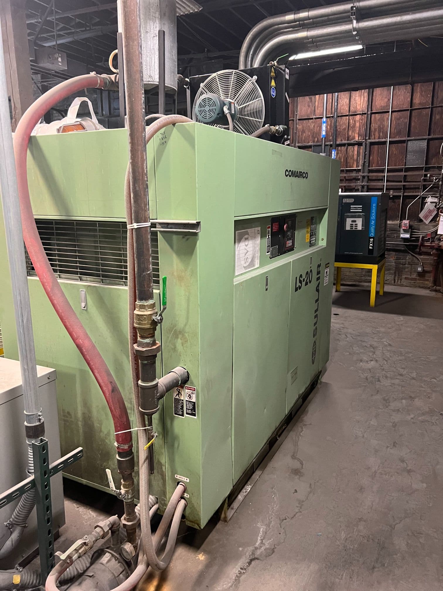 100 HP Sullair LS20-100H Rotary Screw Air Compressor, 1998 - Image 4