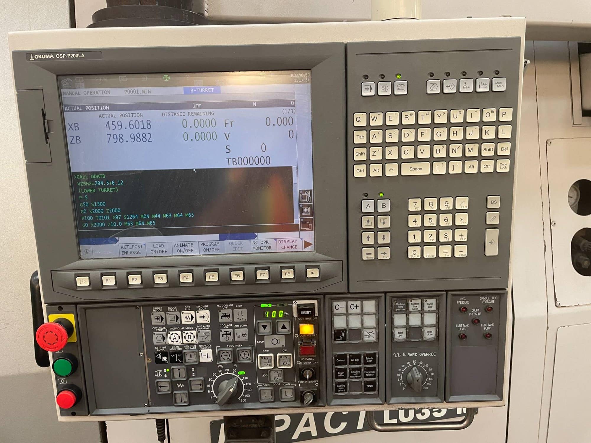 Okuma Impact LU35-M CNC Lathe, 2013 - 4-Axis, Live Tool, Pre-Removal Pricing - Image 3