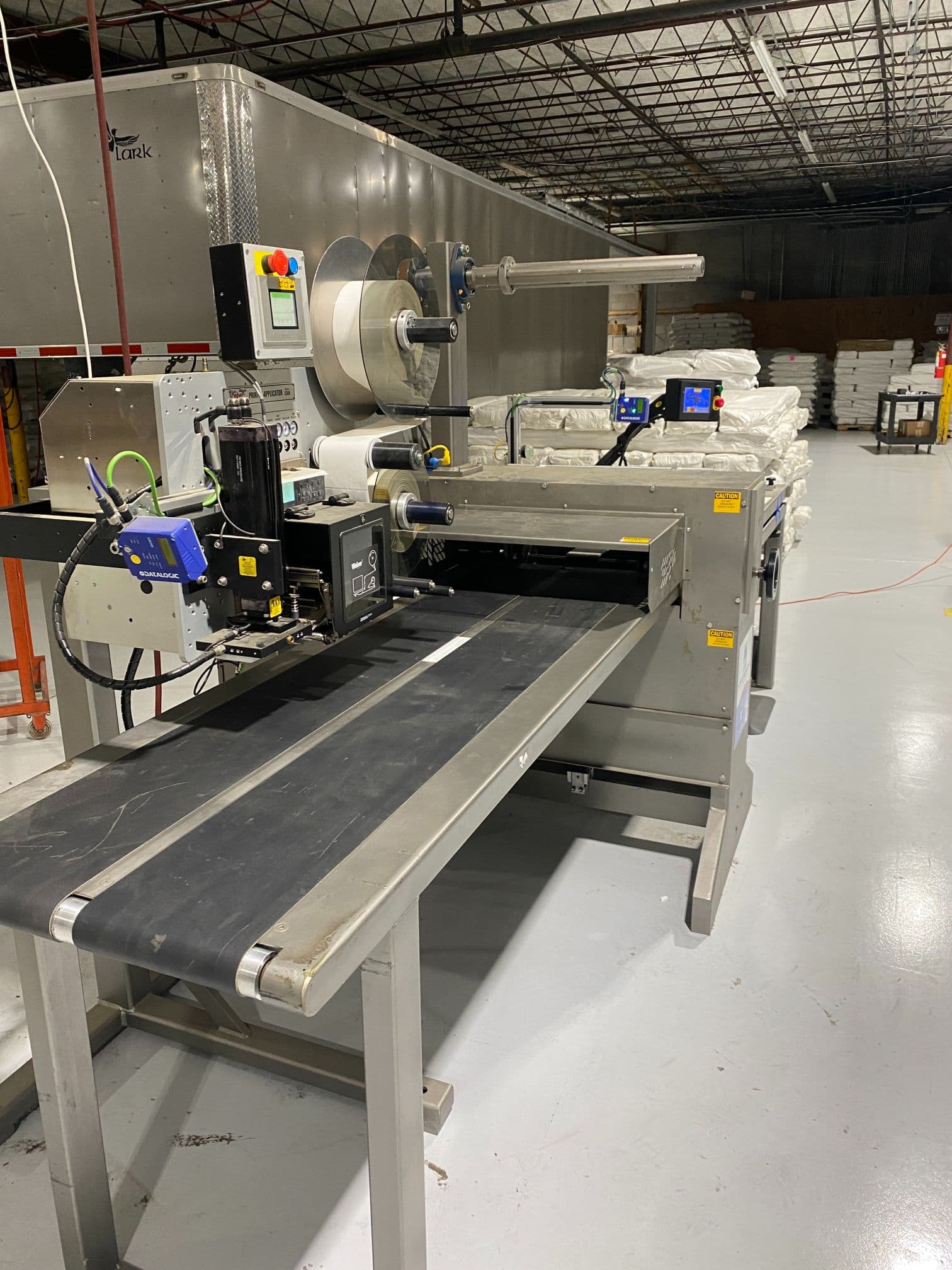 System Packaging 900-24 3B Labeler, 2020 - Weber Box Label Printer/Applicator Model: 5300 L.H. DOM, 1 Pallet of Cold Seal Material Included **Pre-Removal Pricing** - Image 2