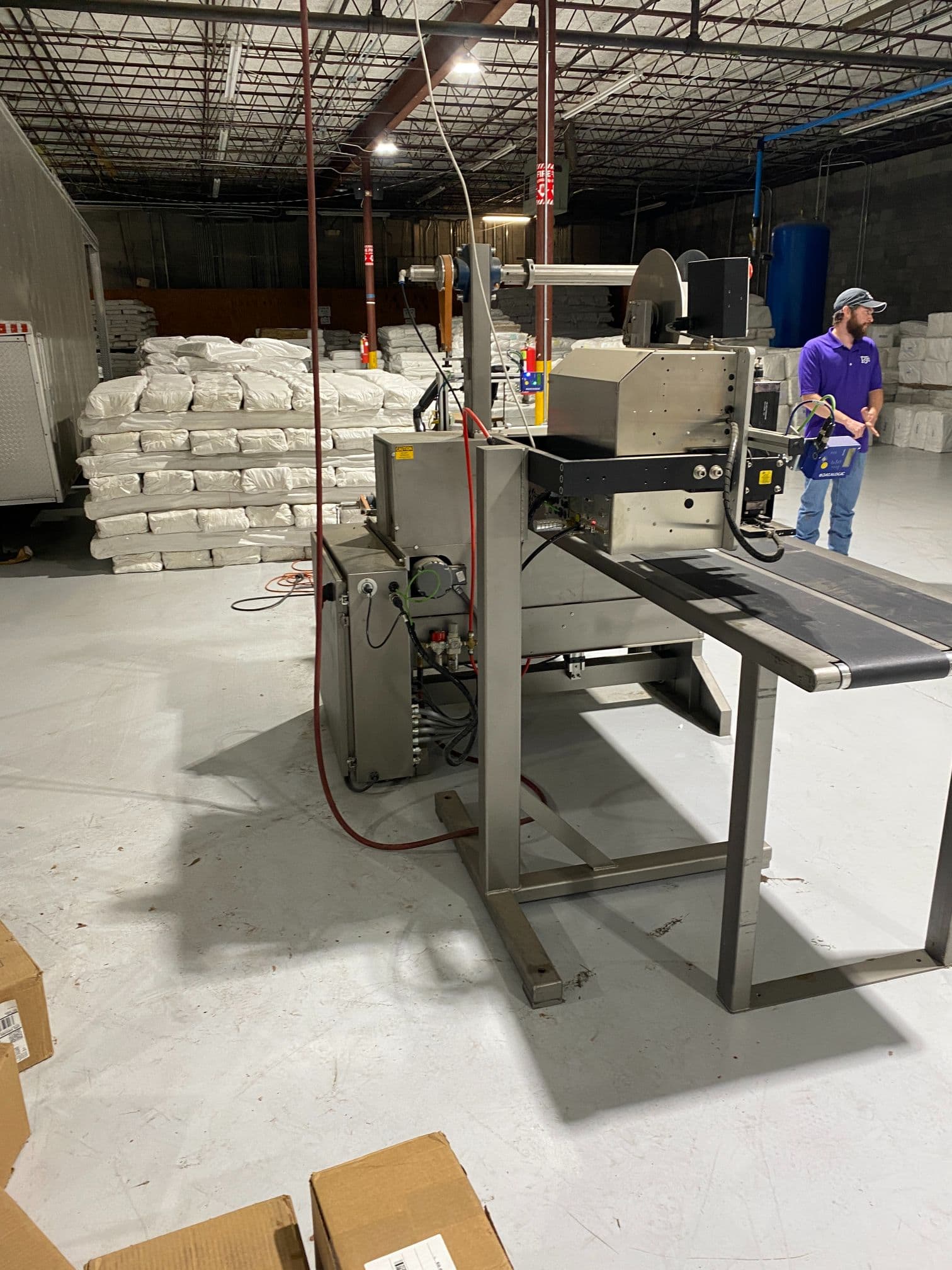 System Packaging 900-24 3B Labeler, 2020 - Weber Box Label Printer/Applicator Model: 5300 L.H. DOM, 1 Pallet of Cold Seal Material Included **Pre-Removal Pricing** - Image 4