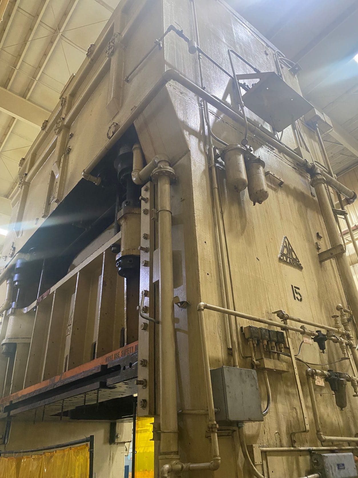 1500 Ton Clearing TF-41500-180 Double Action Tryout Press, 1960 - Image 3
