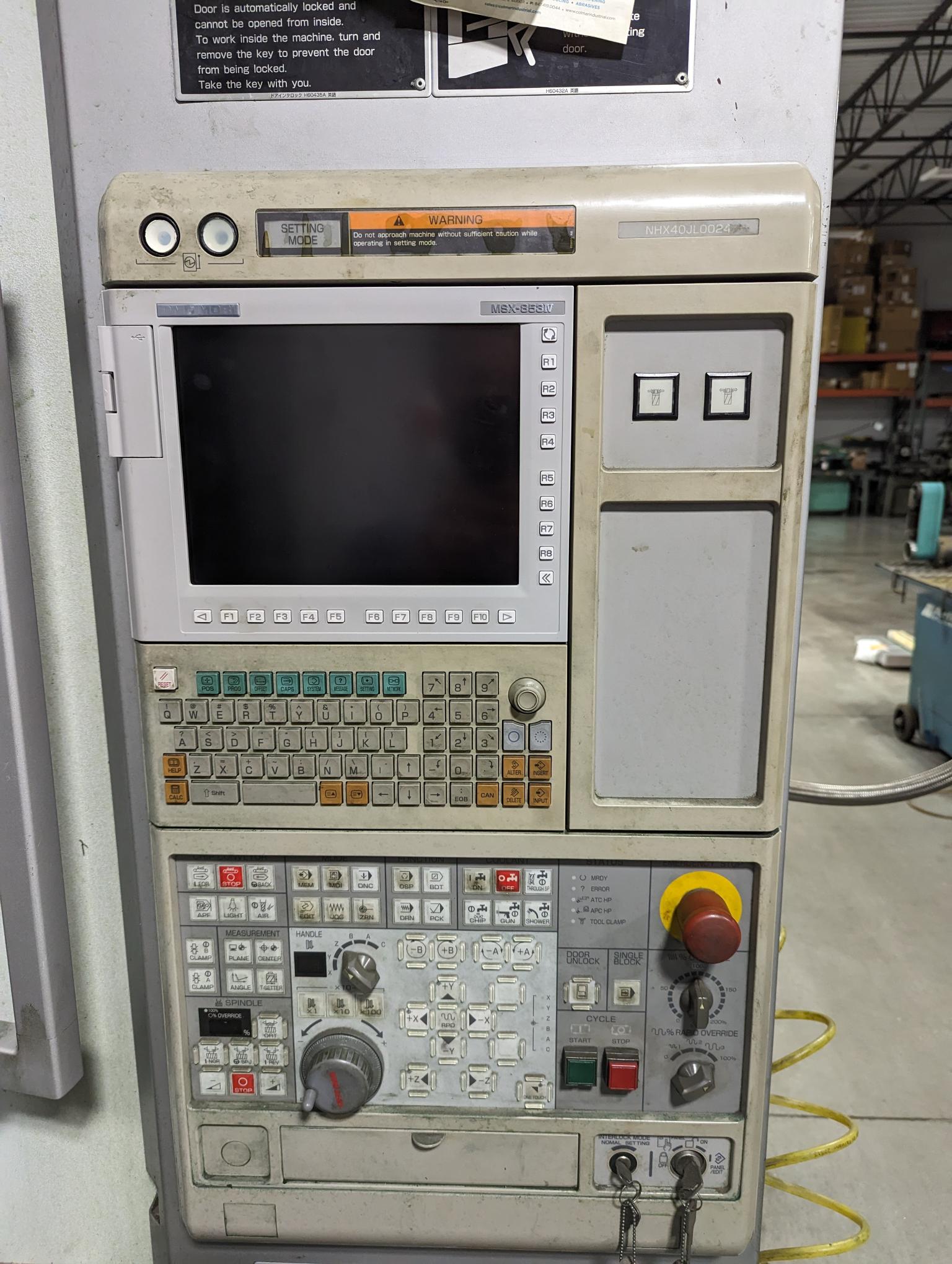 Mori Seiki NHX4000 400MM HMC, 2011 - DMG Mori MSX-853IV Control, Chip Conveyor - Image 2